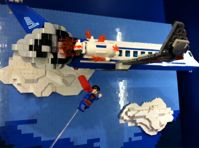 superman airplane toy