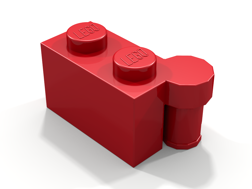 Element ID 6011464 Design ID 3830 Hinge 1x2 Upper Part Bright Red
